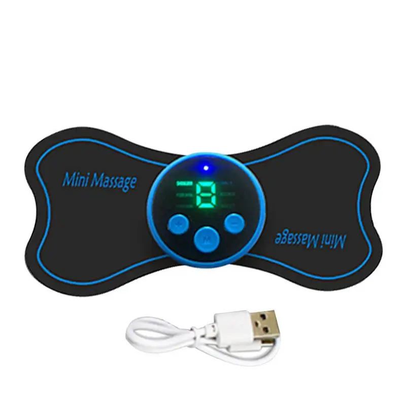 remote lcd display 8 mode ems mini portable electric pulse neck massager muscle pain relief tool cervical massage patch for body Neck Massager Electric Massager 6 Mode Cervical Massage Patch Pulse Muscle Stimulator Portable Relief Pain