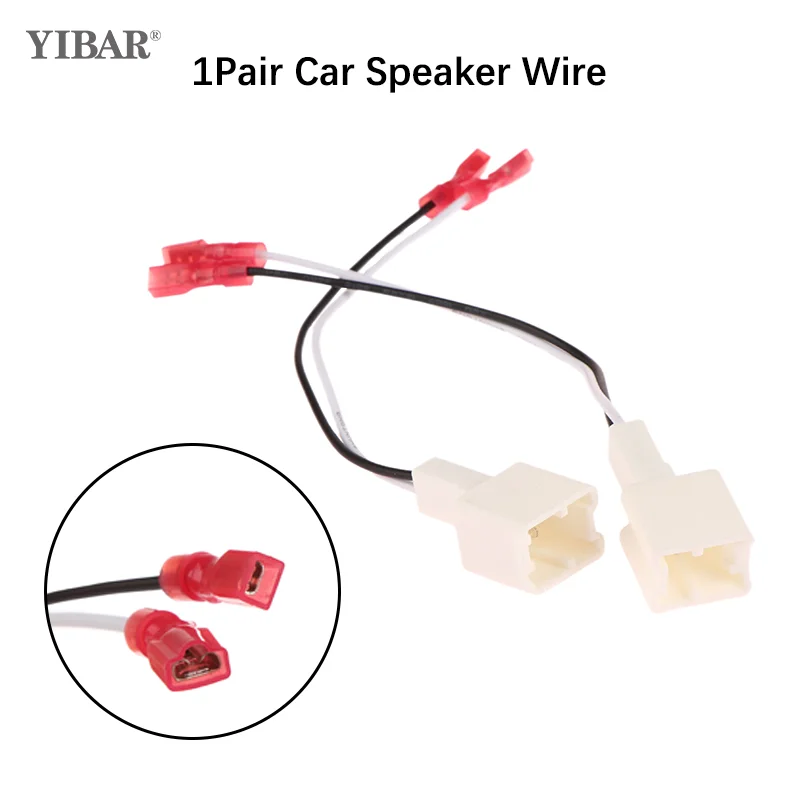 

1Pair Car Tweeter Dash Front Speaker Wire Harness Adapter Cable Connector Wiring Cable For Nissan Renault Series Speaker