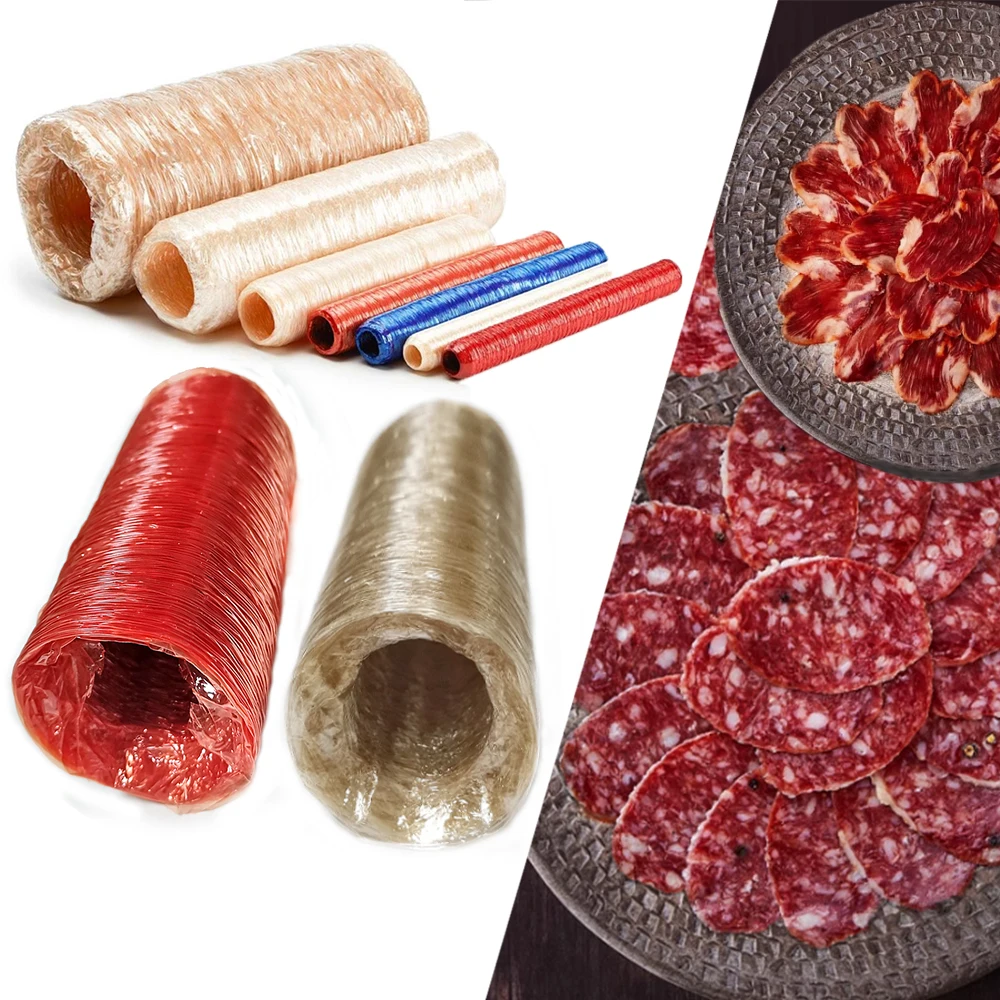 Boîtier de saucisses en Cellulose 9M-13M, diamètre 12-56mm, outil de remplissage de viande, boîtier de saucisses végétaliennes, fabricant de jambon, outils de cuisine