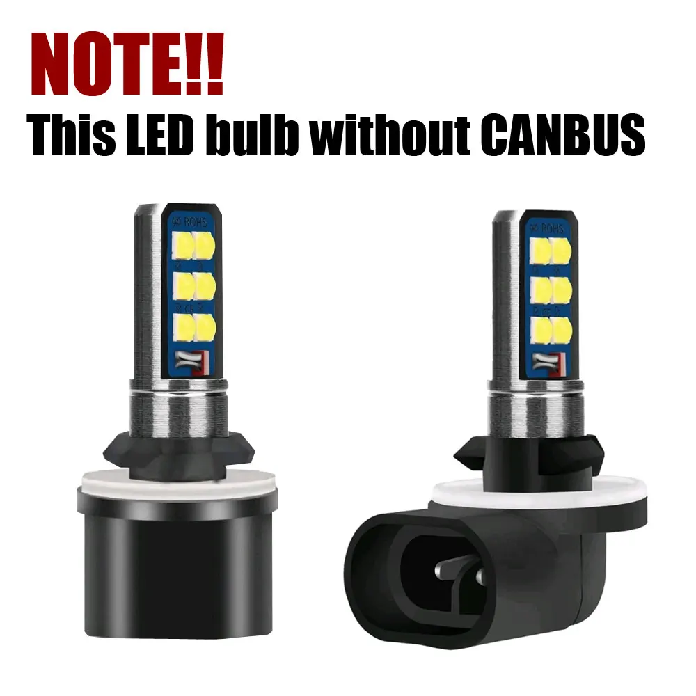 6000K H27 881 880 H27W  LED , ڵ  Ȱ, , ڵ  ׼, 2 
