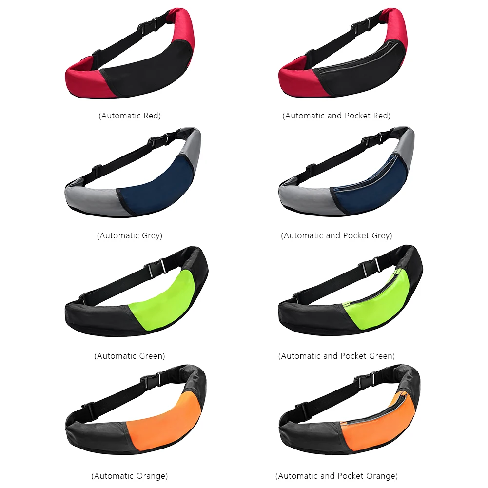 Inflatable Buoyancy Life Belt Portable Oxford Wear-resistant Adjustable Webbing Waterproof for Swimming Sea Fishing