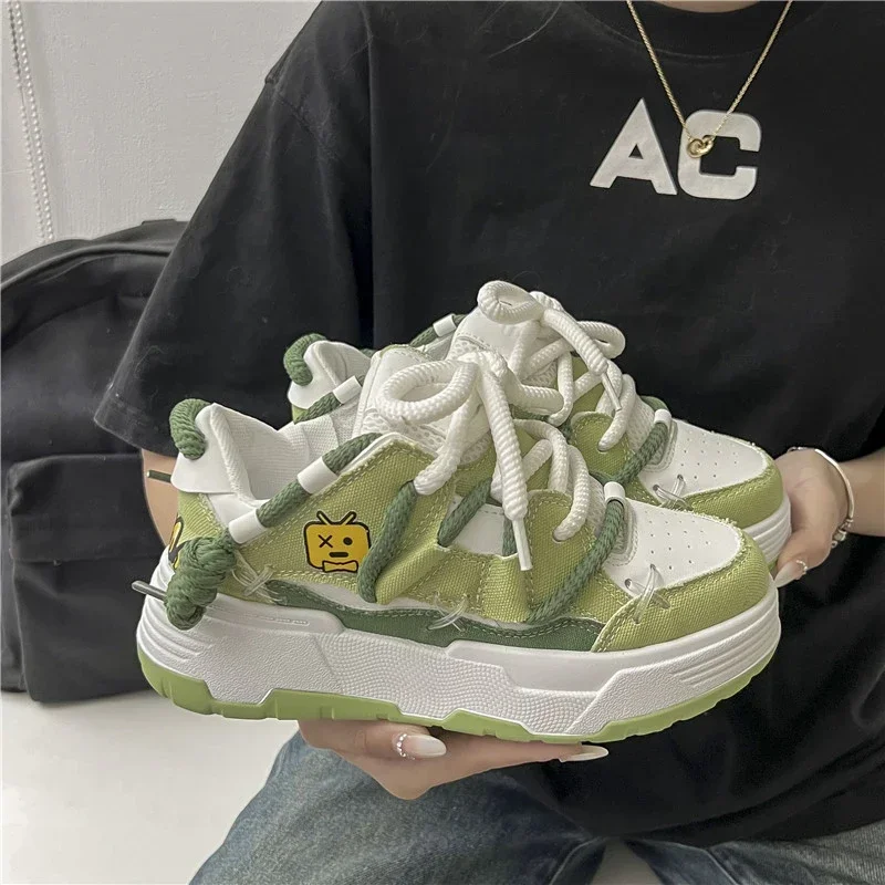 Women Sneakers 2024 New Designer Wide Sole Couples Unisex Sneakers Hot Platform Sneakers Women Vulcanize Shoes Zapatos De Mujer