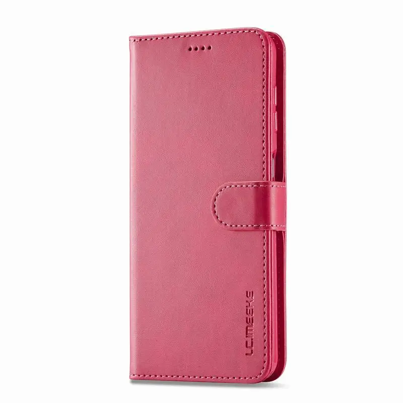 Premium Flip Magnetic Wallet Leather Phone Case with Card Slot and Stand