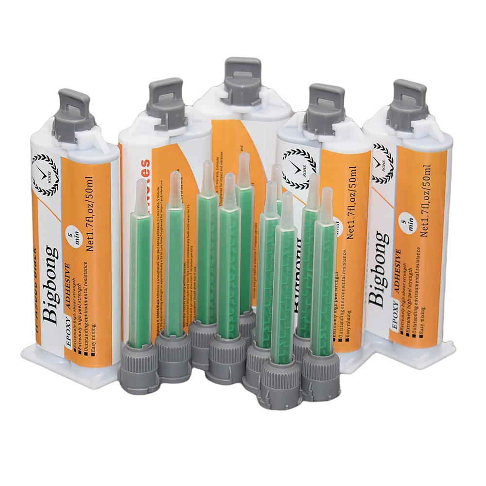 5pc Epoxy Adhesives Glue 50ml 11 Black AB Glues Two Component Resin