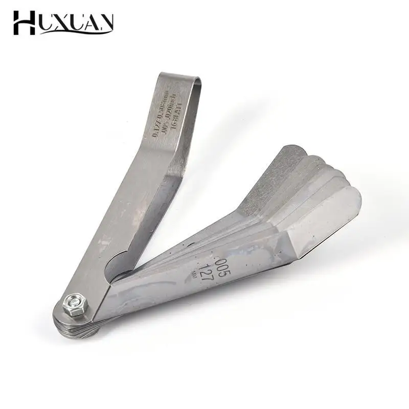 1 set for 16 Blades feeler gauge 0.05 to 1mm Thickness Curved Stainless Steel Gap Metric Filler