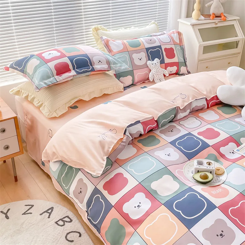 

Pure Cotton For Bedroom Soft Bedspreads For Double Bed Home Comefortable Duvet Cover Quality Quilt Cover And Pillowcase