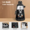 Espresso Machine, 3.5Bar Espresso and Cappuccino Machine with Fast Heating Function, 1-4 Cups Coffee Maker with Milk Frothing 4