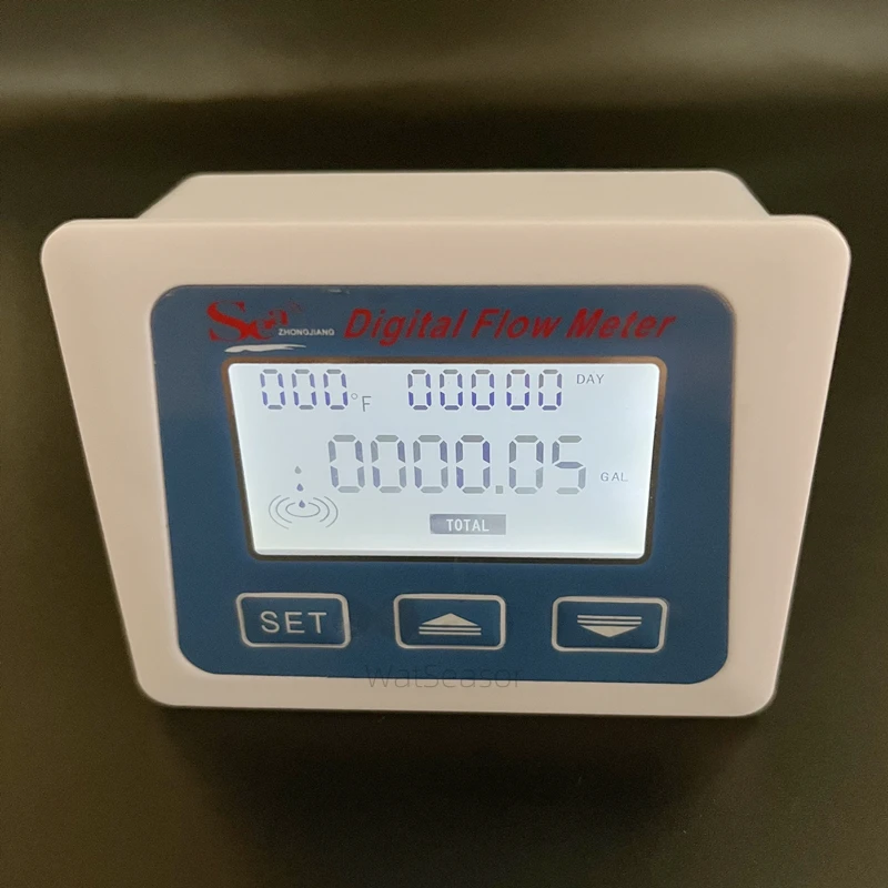 Sea Digital LCD Display For Water Flow Sensor Meter Flowmeter Totalmeter Temperature Measure flow meter water flow meter turbine flow meter digital turbine flow meter