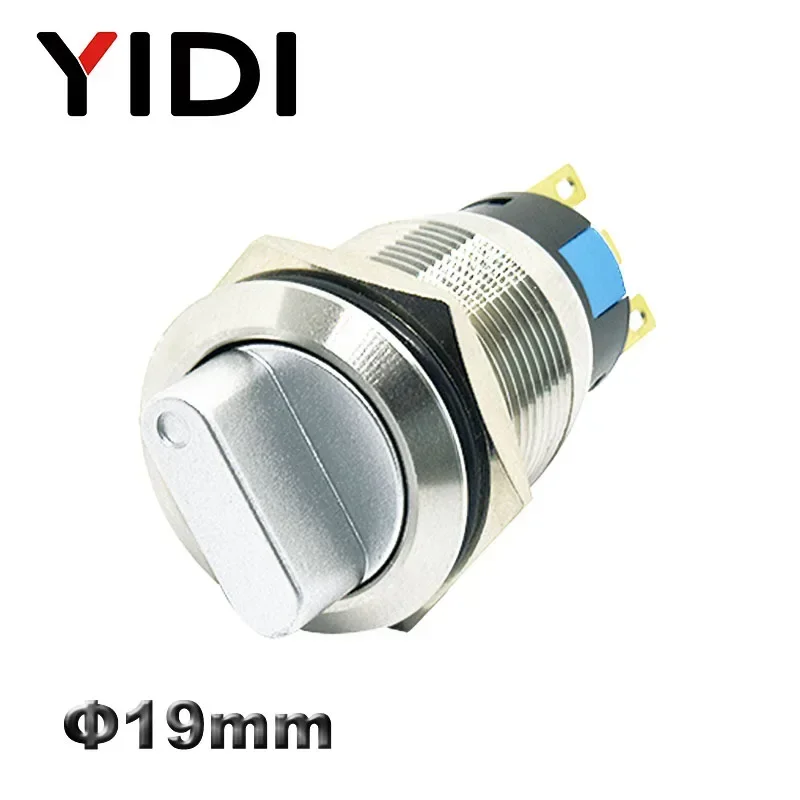 yidi metal selector rotary switch botao interruptor 2 01