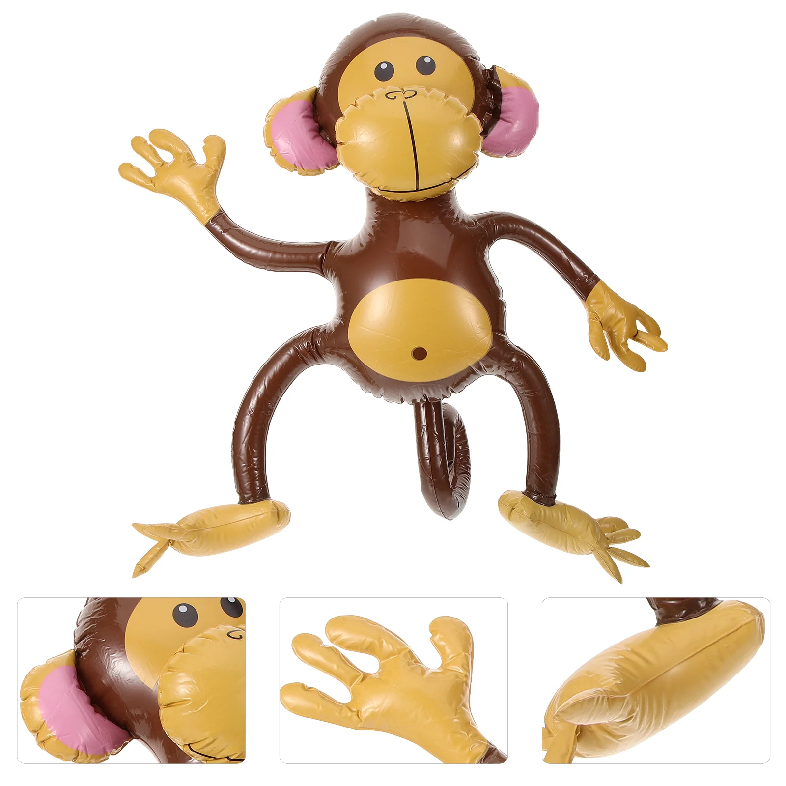 

3Pcs Inflatable Monkeys Animal Monkey Balloons Party Favors (Random Color)