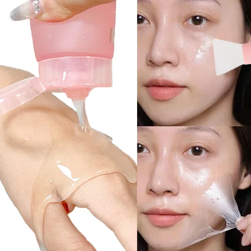 Description Picture 5 of itemNight Collagen Wrapping Peel Off Mask with Brush Moisturizing Rejuvenation Brightening Firming Facial Mask Gel Repair Cream 75ml