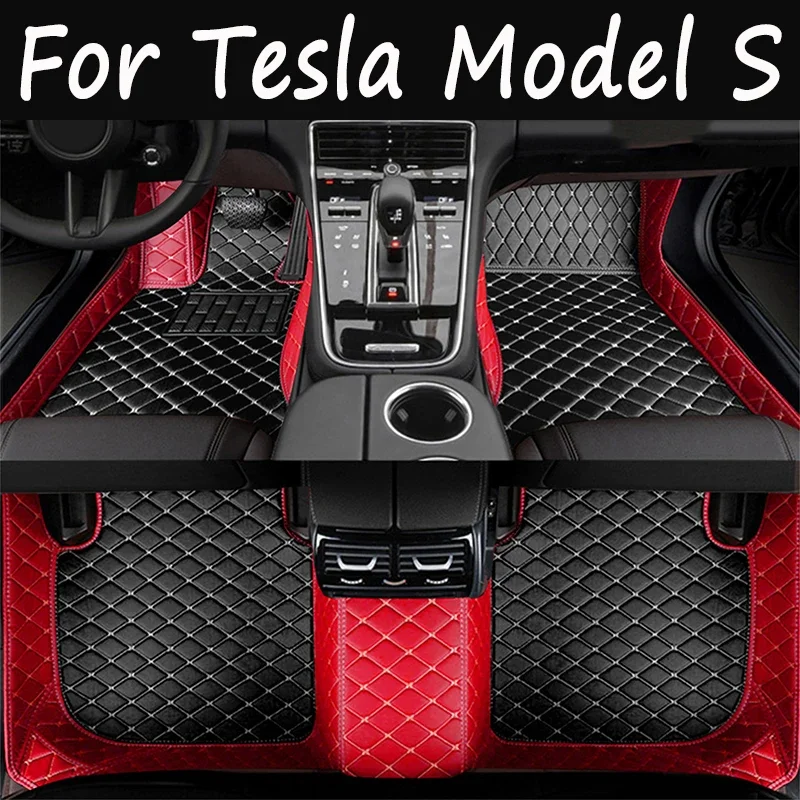 

Автомобильные коврики для Tesla Model S 2012 ~ 2022, роскошные Автозапчасти для домашних животных, напольный коврик, набор кожаных ковриков, аксессуары, водонепроницаемый коврик