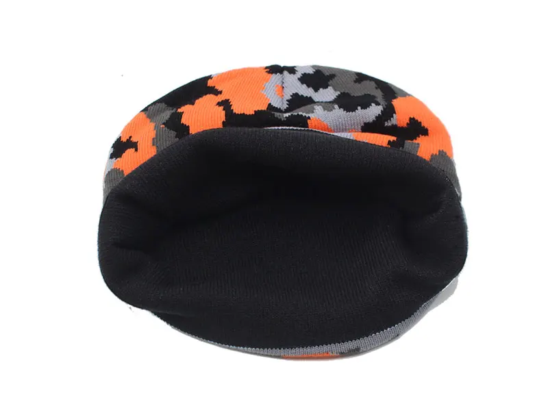 Camouflage Gestrickte Hut Männer Beanie Frauen Winter Hüte Für Männer Motorhaube Stricken Caps Herbst Hut Frauen Warme Neue Gorros Skullies Beanies – Detail 14