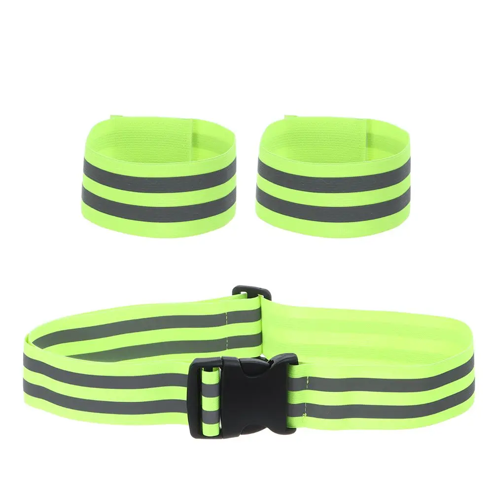 Reflective Straps 2 Reflective Strips Running Night Walking Luminous Wristband Glow Belt Reflective Band Strap Safety Straps