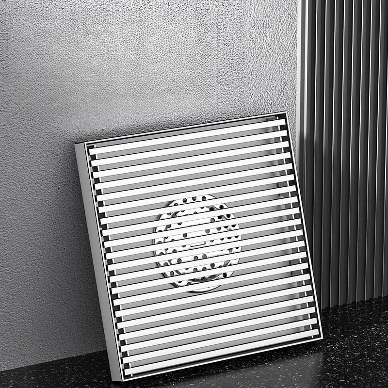 หนา 304 สแตนเลสขนาดใหญ่ท่อระบายน้ําชั้นลานกลางแจ้งสวน Open-Air ระเบียงกลางแจ้งไม้ไผ่ขนาดใหญ่ Raft ท่อระบายน้ําชั้น 1