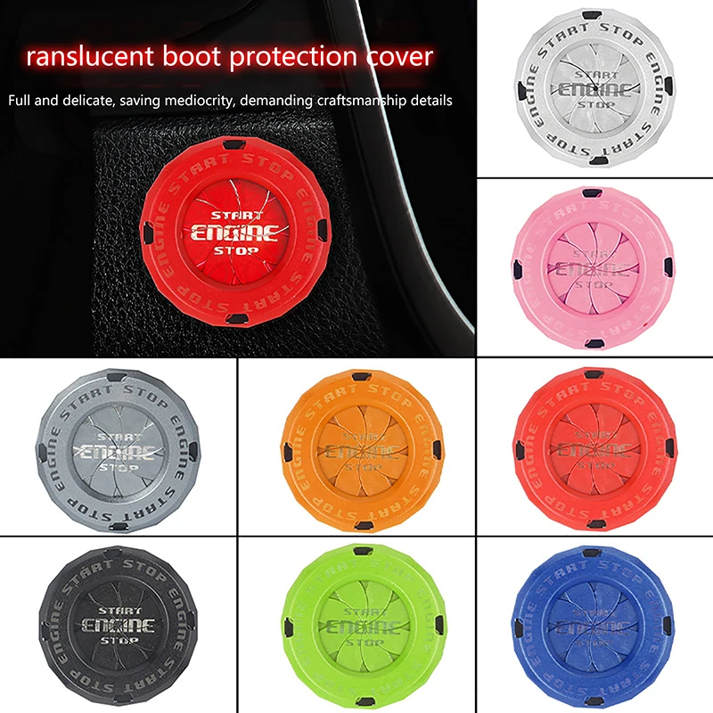 Car Moto Engine Start Stop Button Cover Interruttore Di Accensione Blade-Type Rotatable Protection Cap Decorazione D'Interni Decor Sticker