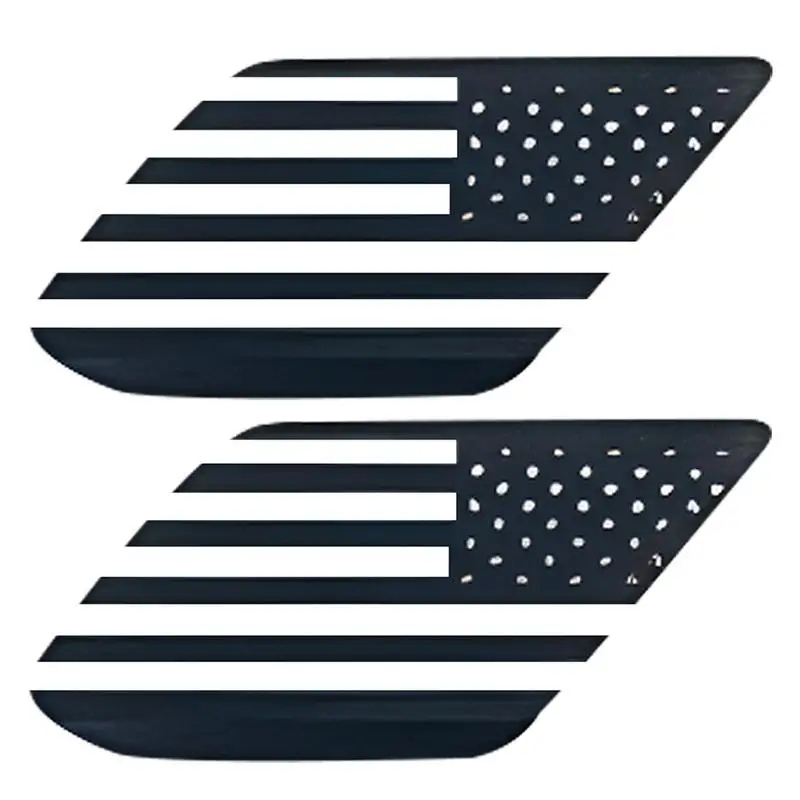 

American Flag Car Decals 2pcs Patriotic Badge Decoration 4runner Accessories Car Rear Side Window Glass Decal Stickers