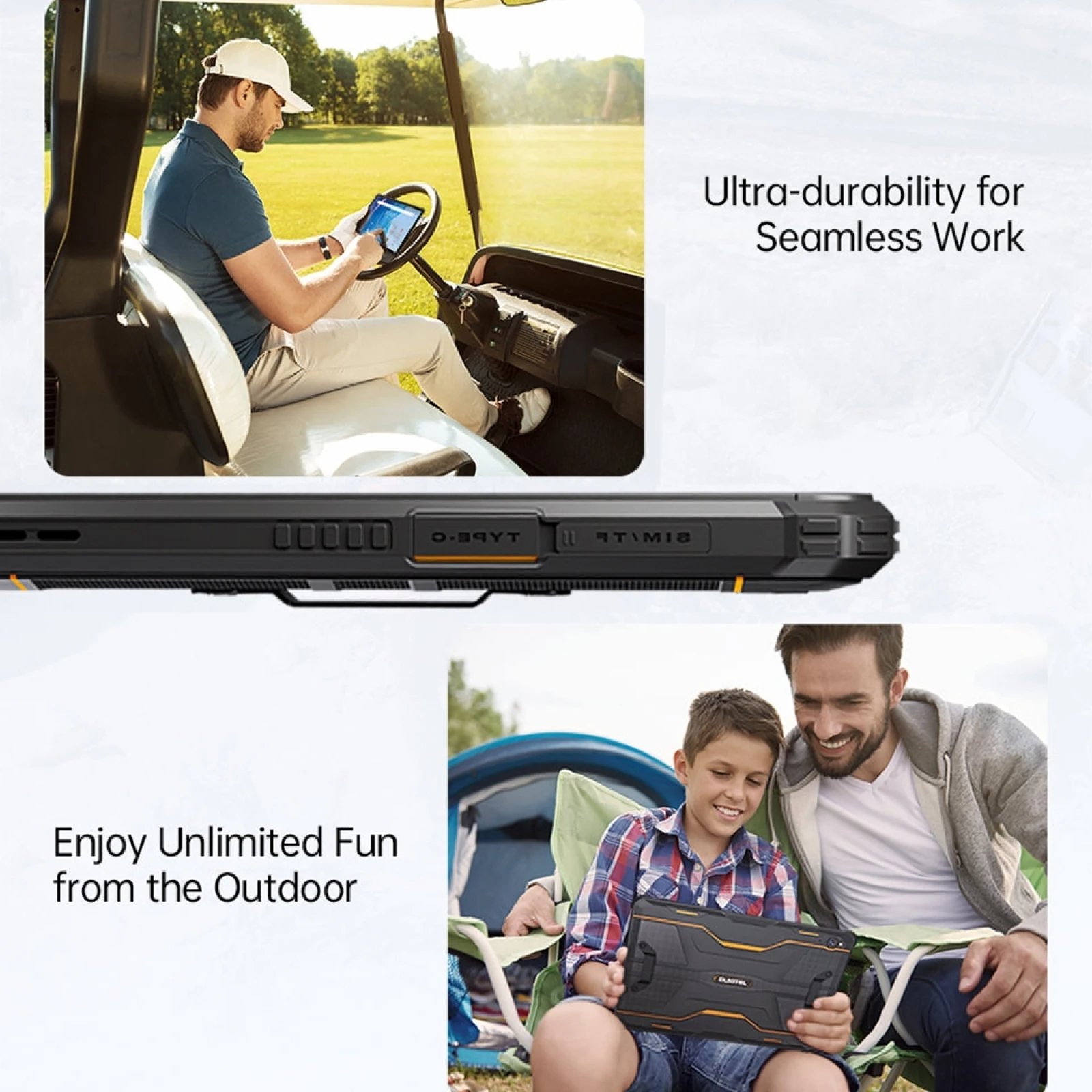 OUKITEL RT6 4G Rugged Tablet PC IP68/IP69K 8GB+256GB 10.1" FHD+ 16MP Camera Dual SIM S20000mAh 33W Android 13 MediaTek MT8788