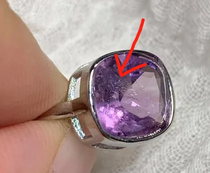 Natural Amethyst Ring Stone Female Handmade Rings Jewelry for Women Gift Purple Flower