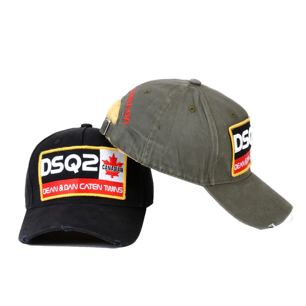 Dsq2 Brand  Men Baseball Caps High Quality Cotton DSQ2 Letter Embroidery Mens Women Baseball Caps Hip Hop Snapback Hat Dad Hats