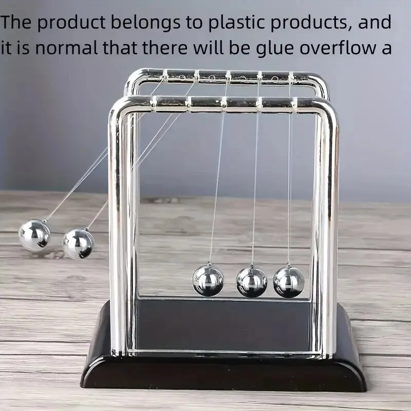 Newton' Cradle Balance Steel Ball Teaching Supplies Physics Science Pendulum...