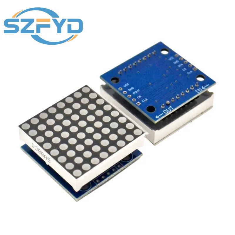 MAX7219 도트 매트릭스 모듈 제어 모듈 마이크로 컨트롤러 제어 드라이버 DIY 키트 MCU LED 모듈 디스플레이 모듈