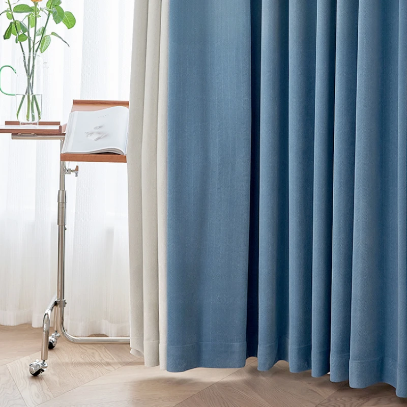 Modern Simple Blackout Curtain Luxury Living Room Drape Room Balcony Floor-to-ceiling Windows Curtains Bedroom Soundproof Drapes - Image 3