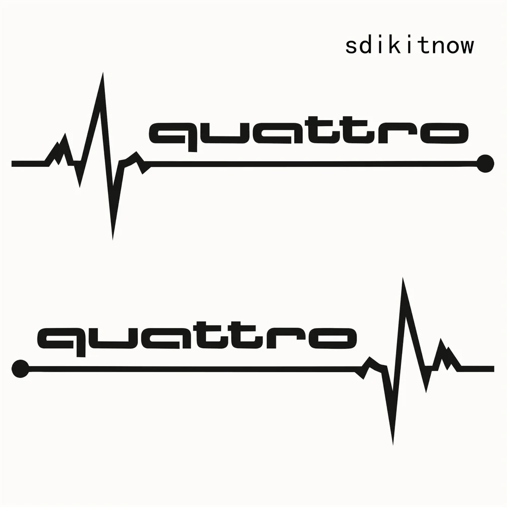 2 шт./партия, автомобильные виниловые наклейки для AUDI Quattro A4 A5 A6L A7 A8L Q3 Q5 Q7 TT RS3