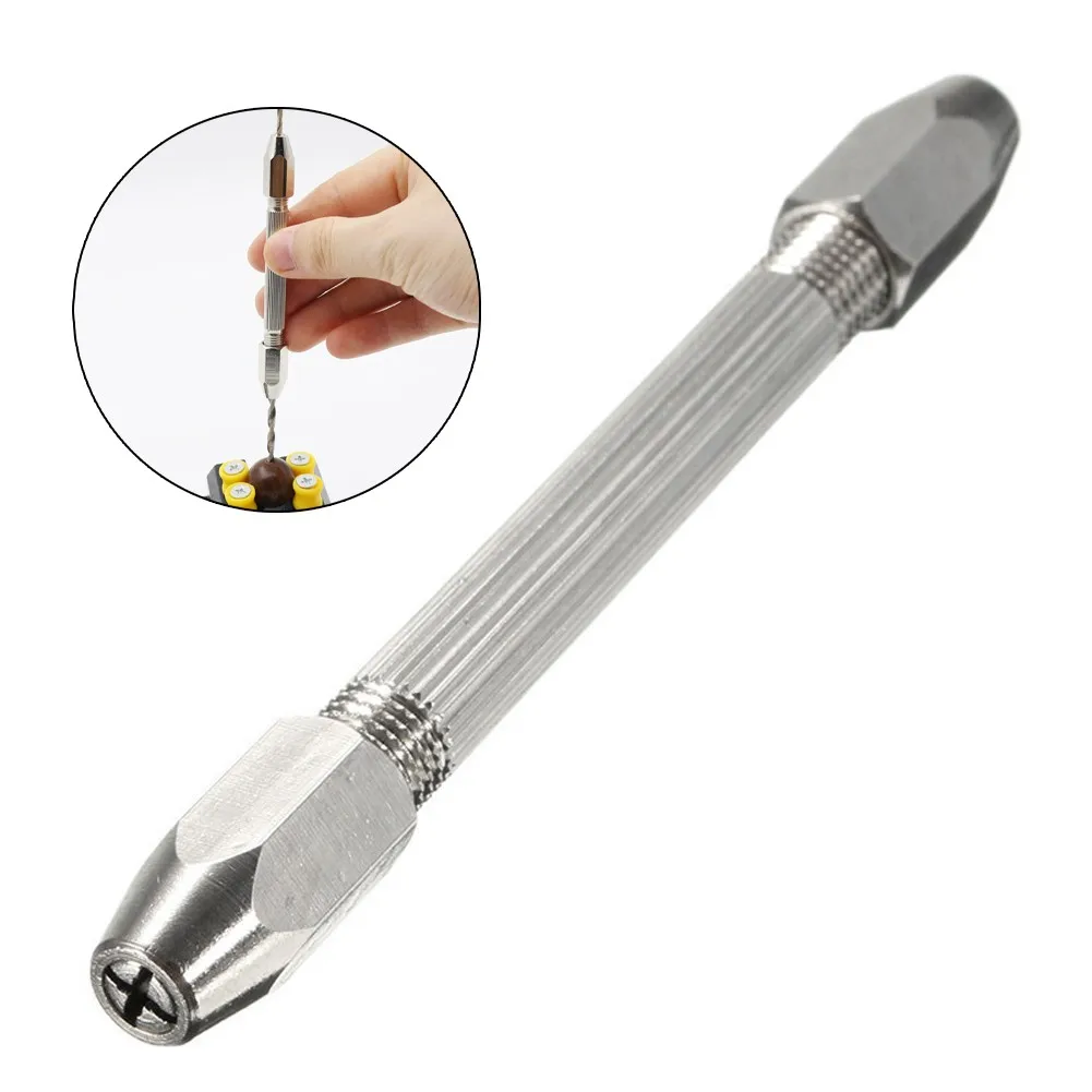 0-3.1mm Drill Bit Clamp Watchmaker Pin Vice Home Carving Repair Tool Double Ended Screwdrivers Collet Holder