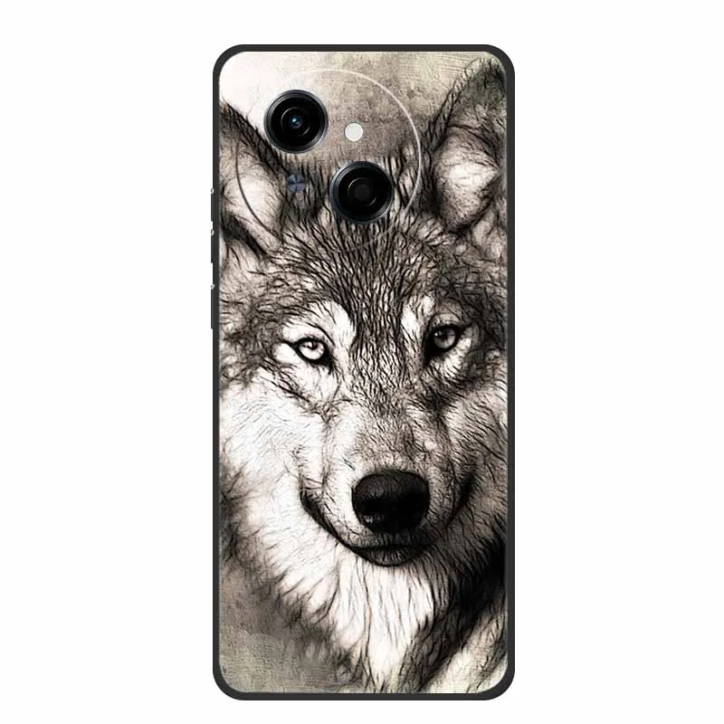Tecno Spark Go1S Black Silicone Soft TPU Back Cover Case
