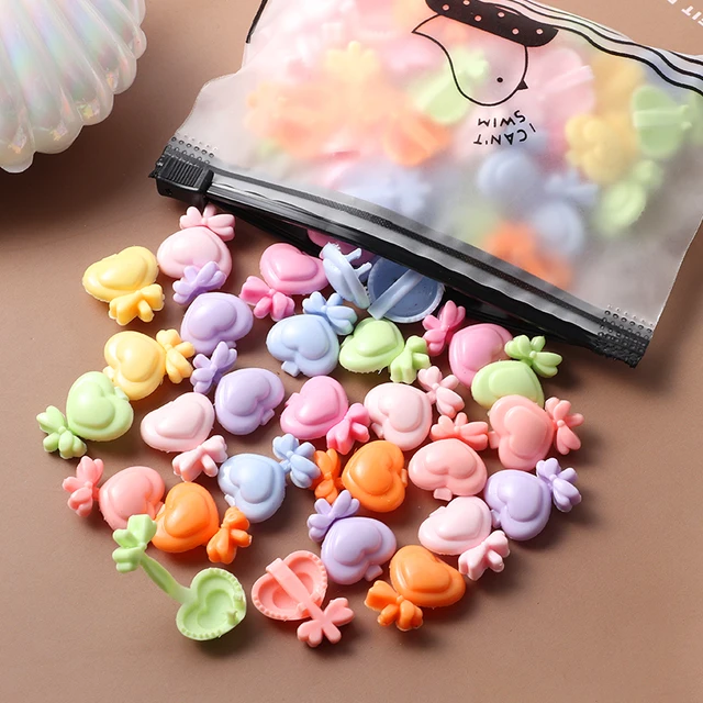 40Pcs Girls Colorful Hair Clips Flower Star Mickey Cute Small Hair Claws Kids Sweet Hairpins Cartoons Fashion Hair Accessories style-57