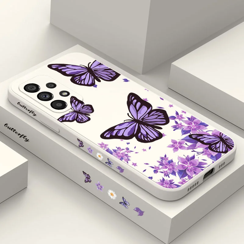 Elegant Purple Butterflies Phone Case Cover