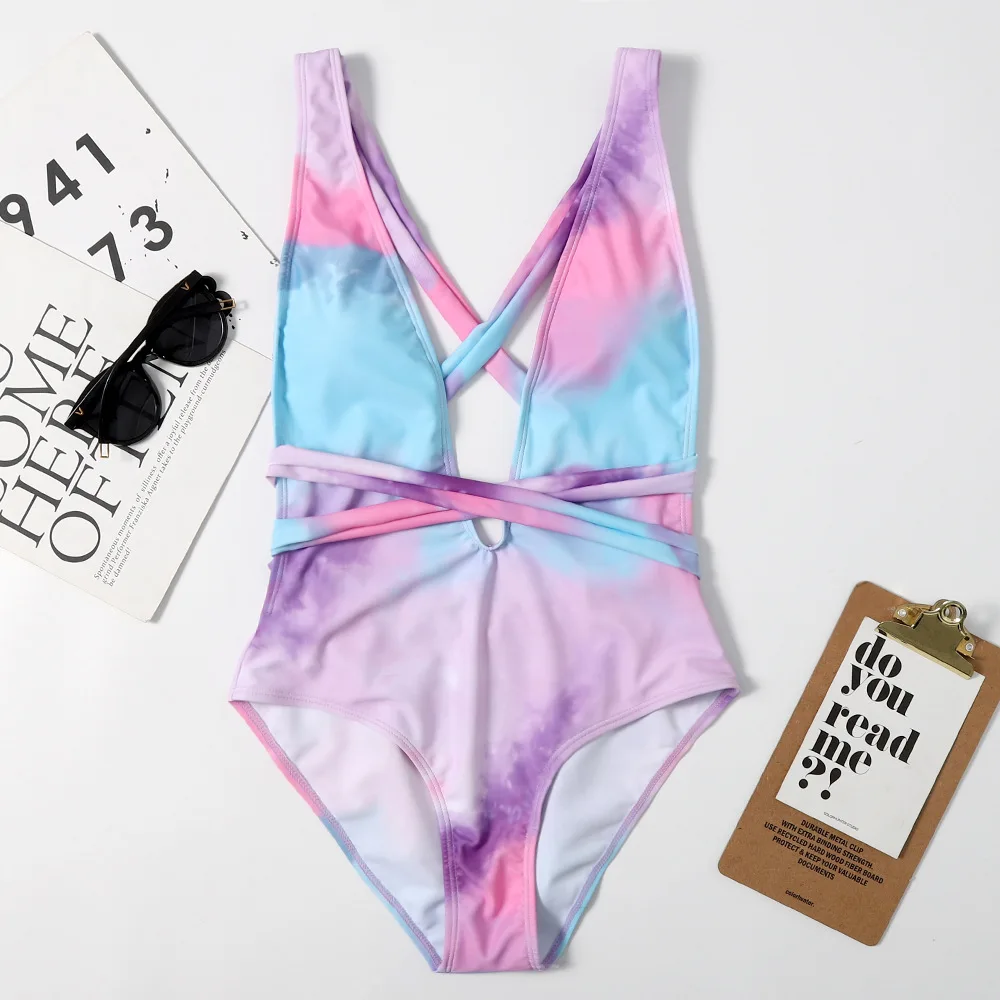 2023 Clothing Slip Sexy Seamless Triangle With Slit Beach Swimsuit Bikini Tankini Sets For Lady Swimsuit Sets