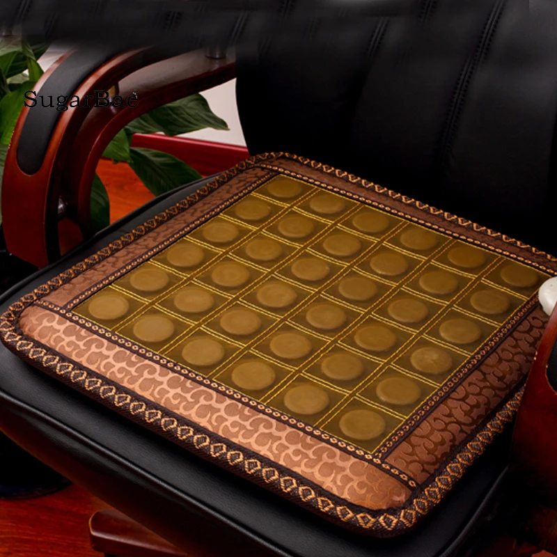 

Hot Sale Chair Mat Mesh Surface Germanium Stone Heating Pad 8 Design for You Choice