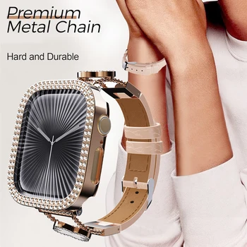 Women Luxury Smartwatch with Sparkling Rhinestones & Metal Wristband, Interchangeable Straps. Features BT Calling, Heart Rate Tracking, Wireless Charging, 110+ Exercise Modes, 3ATM Waterproof, AMOLED Touchscreen, 7-Day Battery. Works with Android/iOS, 2