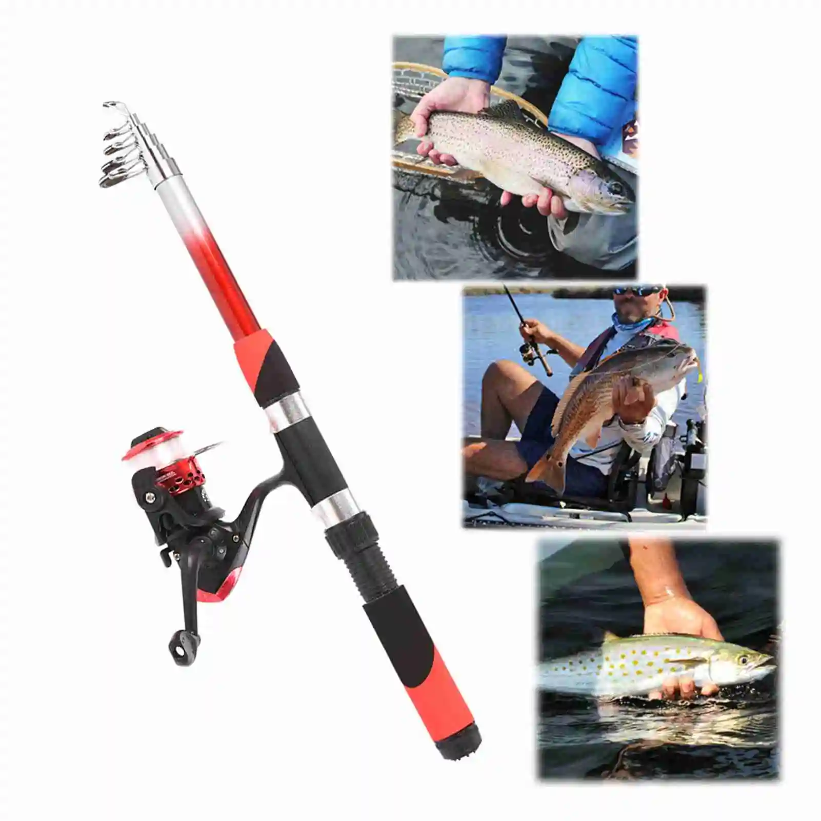 New Fishing Pole Set Full Kits 3