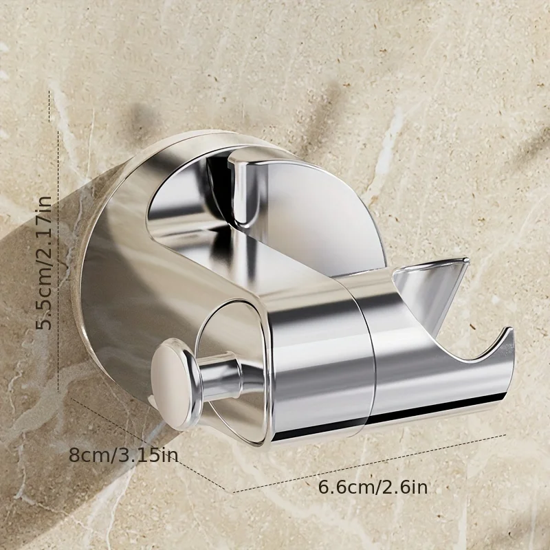 Shower bracket Easy install without drilling adjustable suction cup rotating hook durable plastic