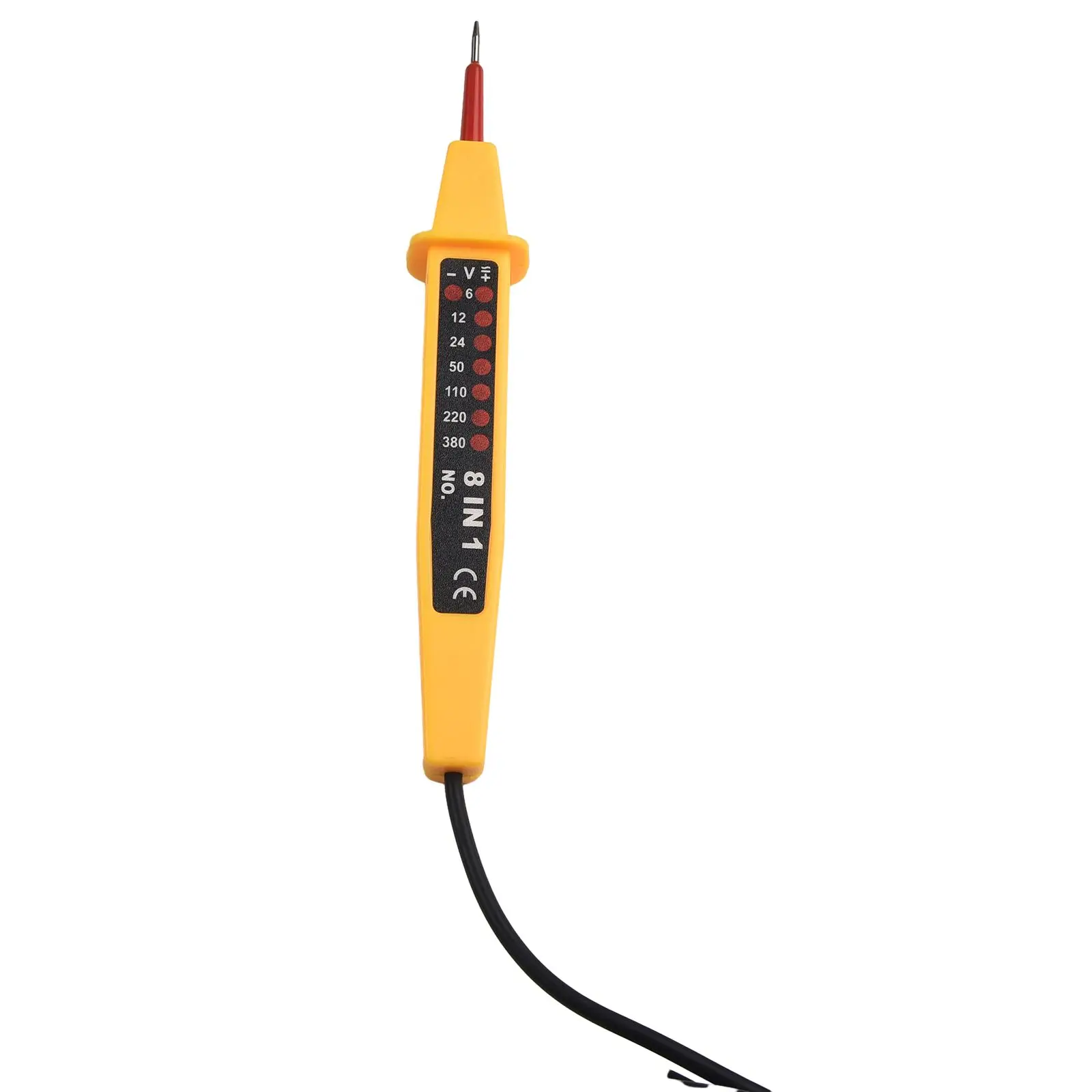 Description Picture 5 of item8 In 1 Tester Voltage AC DC 6-500V 50 - 500Hz Auto Electrical Pen Circuit Detector Tester 6-12 - 24 - 50VDC Voltage Meters Tool
