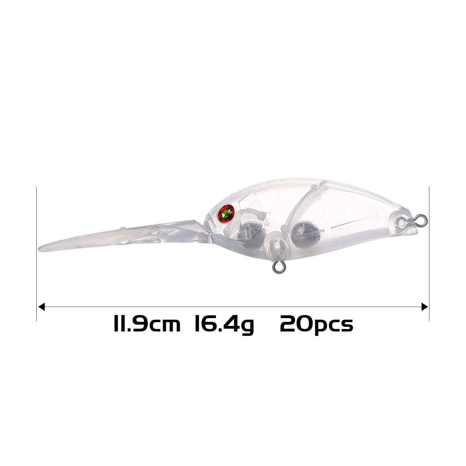 11.9cm 16.4g 20pcs