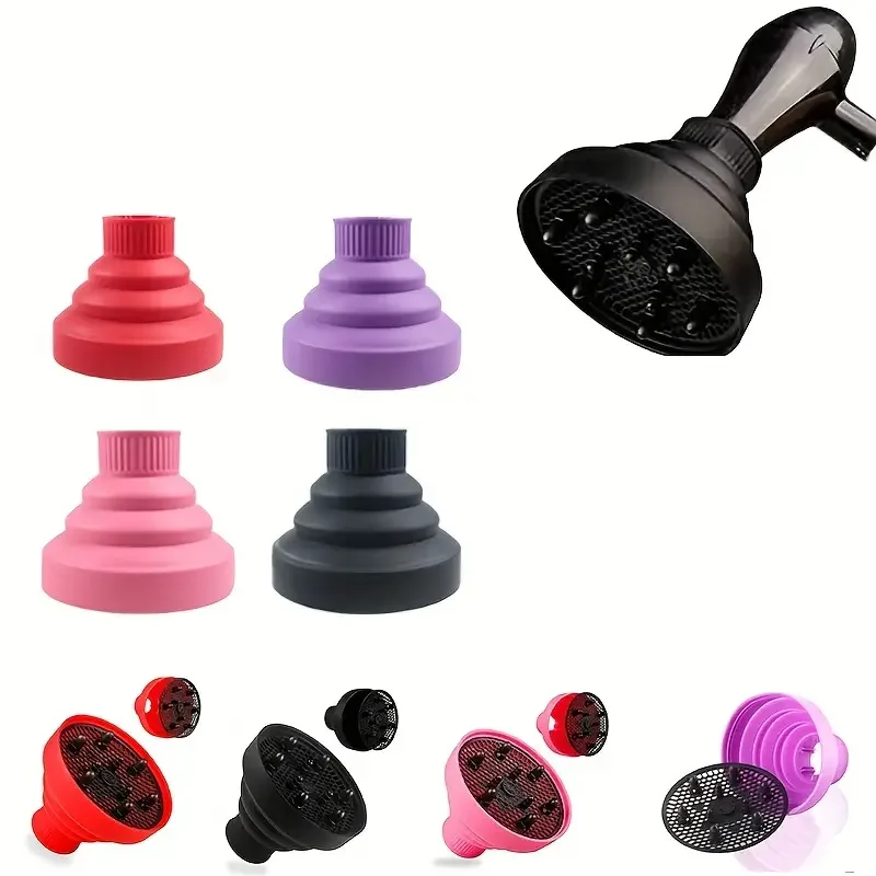 Silicone Hairdryer Diffuser Cover Adjustable Temperature Resistant Dispersing Drying Salon Tool hair styling tool