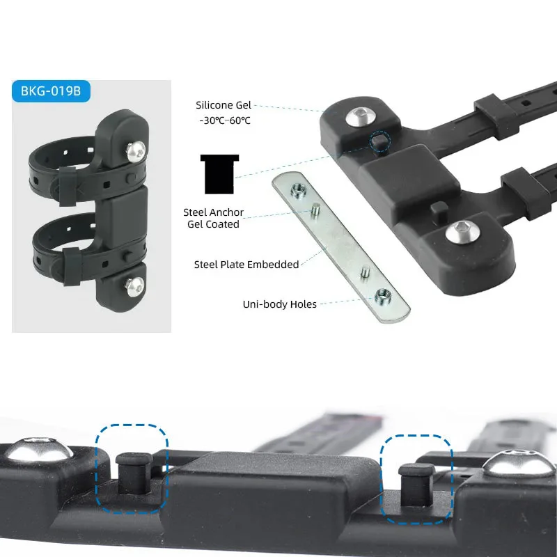 Bicycle Water Bottle Holder Silicone Non-slip Straps Mtb Road Bike Bottle Stand Base Converter Mount Adapter Cycling Accessorie Bicycle Water Bottle Cage Bicycle Bottle Holder Water Bottle Holder