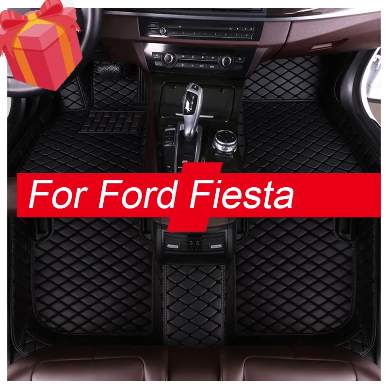 

Автомобильные коврики для Ford Fiesta 2016 2015 2014 2013 2012 2011 2010 2009 кожаные коврики автомобильные внутренние водонепроницаемые украшения