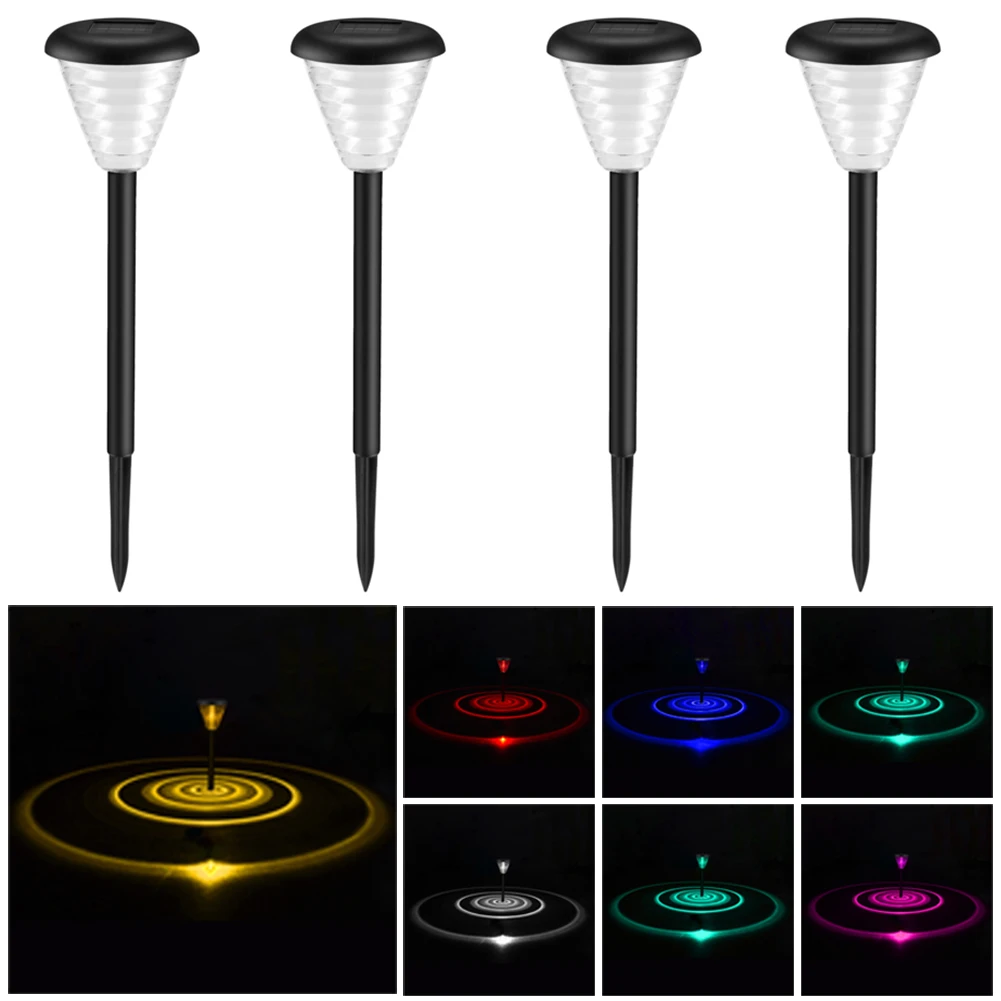 led round ball colored light solar outdoor courtyard christmas day decorative light atmosphere small white ball light string 4 Pcs Solar Pathway Lights ,Colored /Warm Waterproof LED Solar Path Light, Garden Decor for Walkway Yard Backyard Lawn Landscape