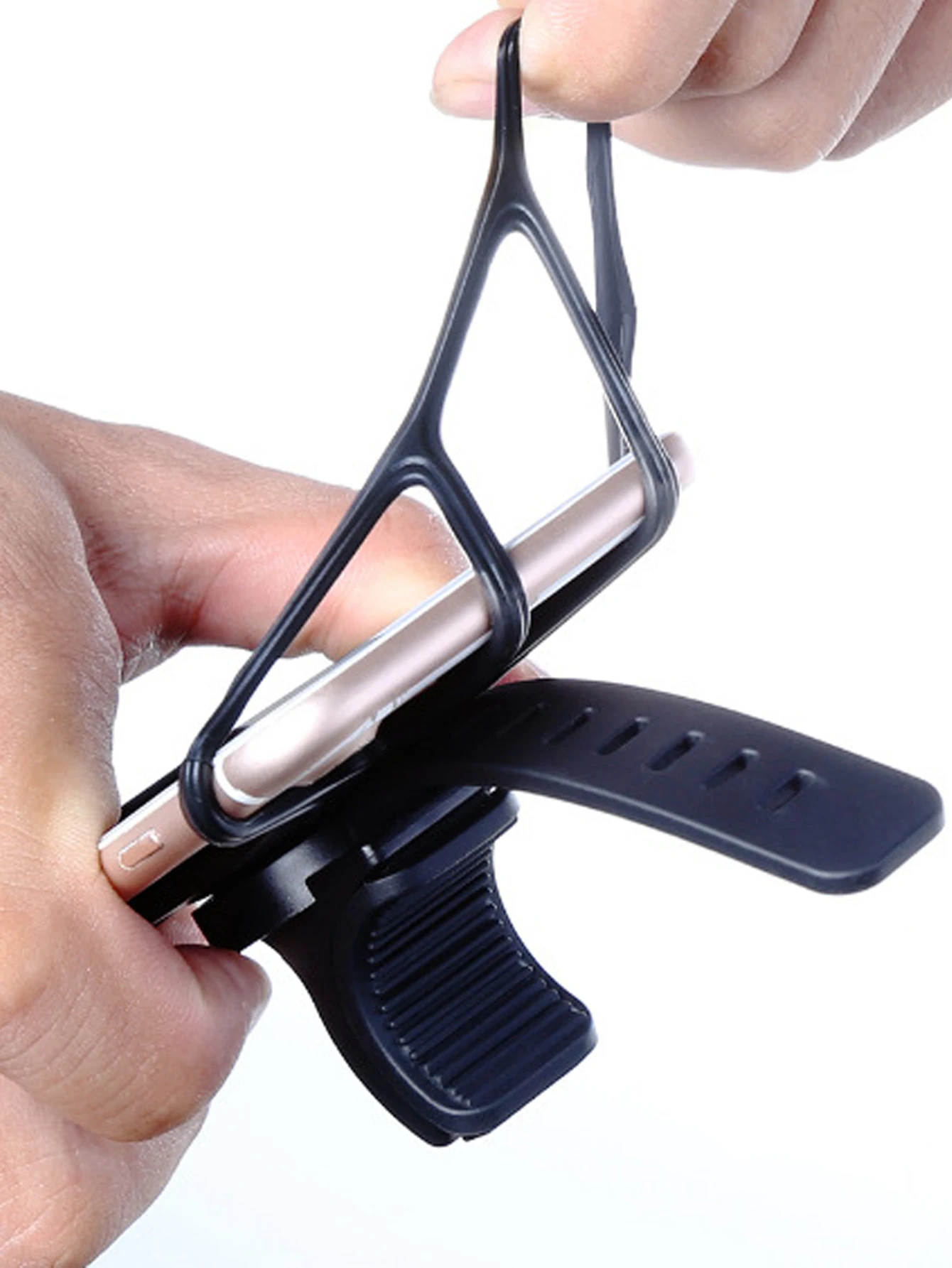 Description Picture 6 of itemBaby Stroller Accessories Mobile Phone Holder Rack Universal 360 Rotatable Baby Pram Cart Phone Holder for iPhone Gps Device