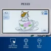 PE535 Embroidery Machine, 80 Built-in Designs, 4" x 4" Hoop Area, Large 3.2" LCD Touchscreen, USB Port, 9 Font Styles ﻿ 4