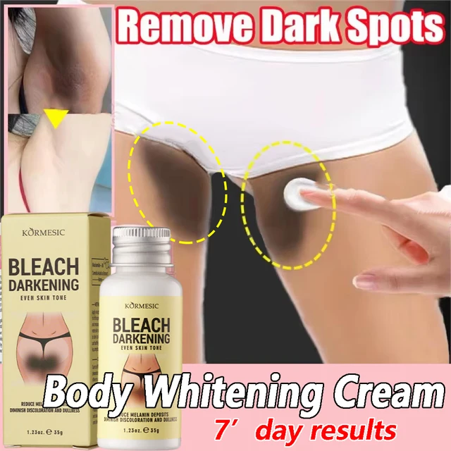 Crème éclaircissante pour le corps, les parties intimes et les aisselles, sérum blanchissant pour peaux foncées, à la Niacinamide, éclaircissant et atténuant les taches brunes, crème blanchissante effet neige 1