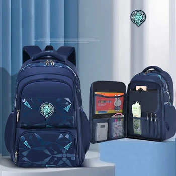 Waterproof Children School Bags for Boys Kids Backpack Primary Orthopedic School Backpacks Book Bags Schoolbag Mochila Infantil 1