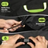 BBQ Cover, Waterproof Oxford Fabric with Reflective Strips, Anti-UV, Windproof & Rip-Proof, for Weber, Brinkmann, Char Broil 3