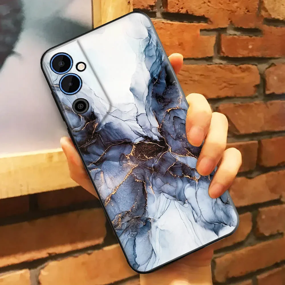 Marble TPU Soft Silicone Phone Case for Tecno Pova Neo Series