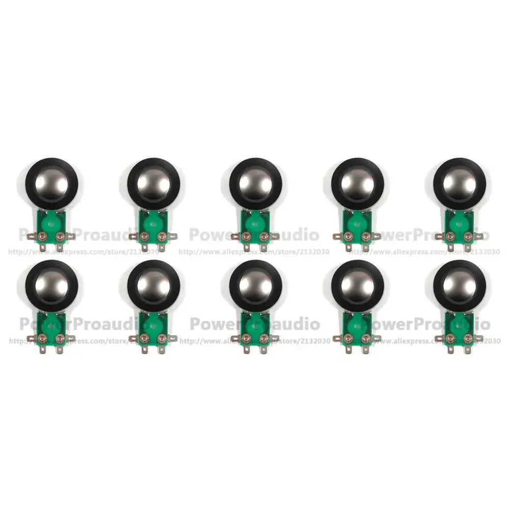 Fostex Foster 모델용 10개 티타늄 돔 트위터 다이어프램 8옴 N30 025N08 025H27 025H30 - 스피커 수리 부품